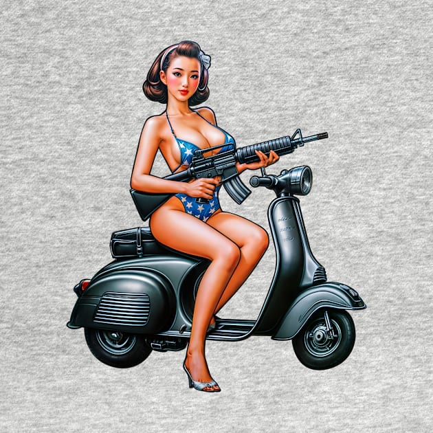 Scooter Girl by Rawlifegraphic